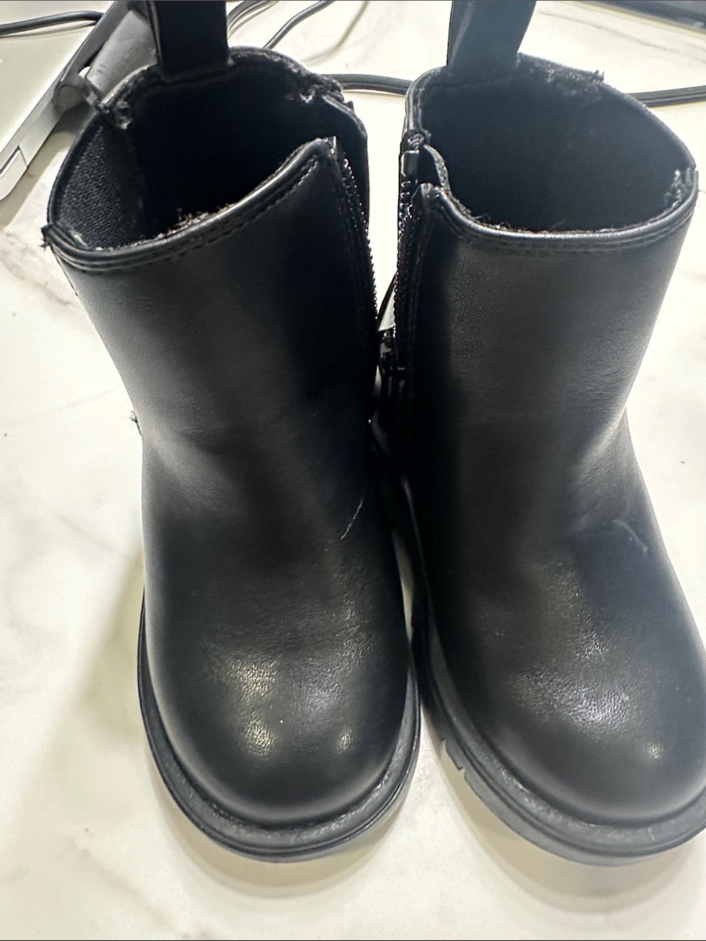 GAP Kids Black Side-Zip Ankle Boots